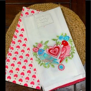 Nicole Miller embroidered Dish Towels Set of two